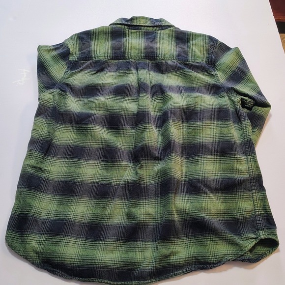 Dip Organic Cotton Plaid Lumberjack Flannel Shirt Long Sleeve Button Up Men L - Picture 3 of 13